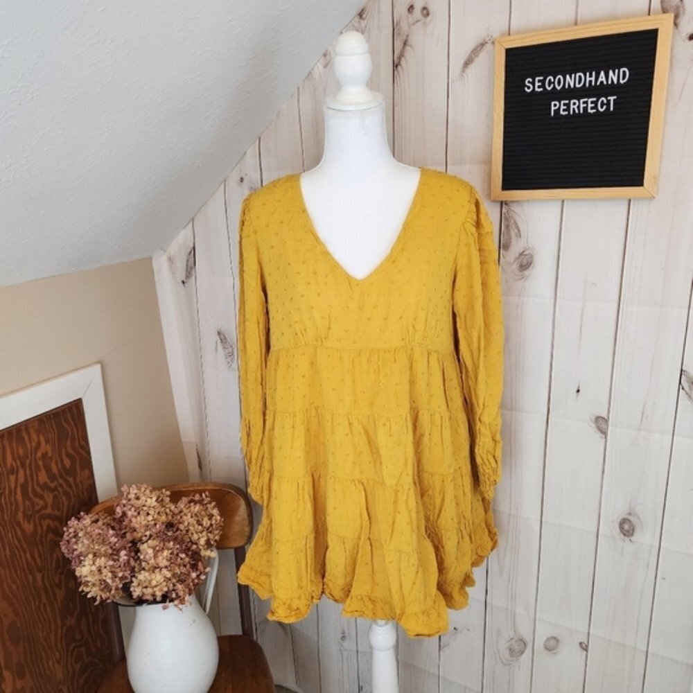 Urban Outfitters Yellow Boho Top